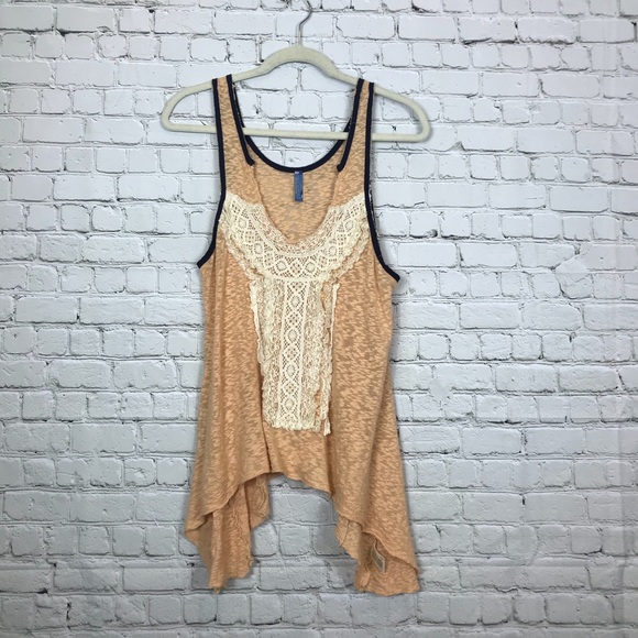Free People Tops - Free People High low Boho Tank Women’s Sz Medium